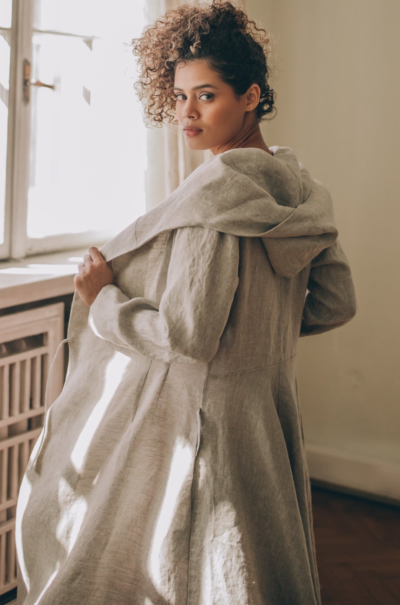 Summer Linen Coat, VisibleArtShop