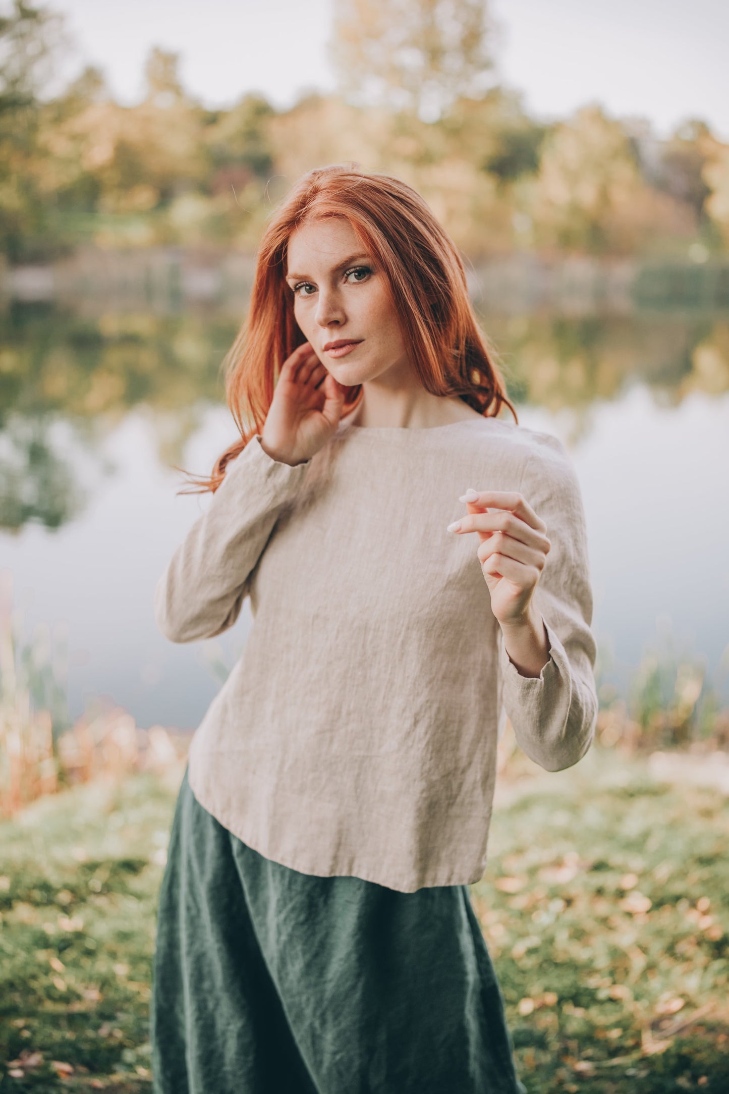 Heavyweight Linen Staple Top, VisibleArtShop