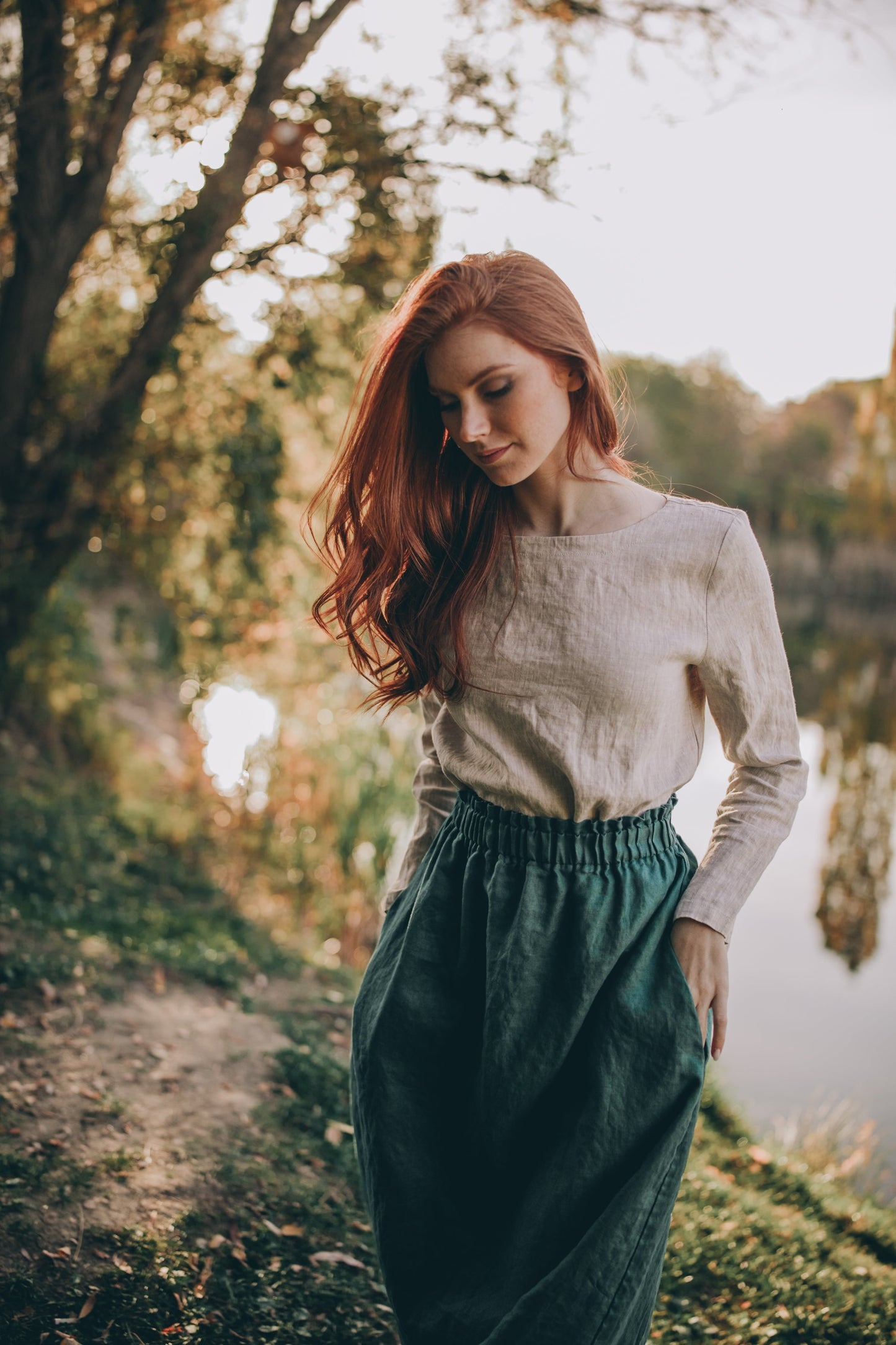 Heavyweight Linen Staple Top, VisibleArtShop