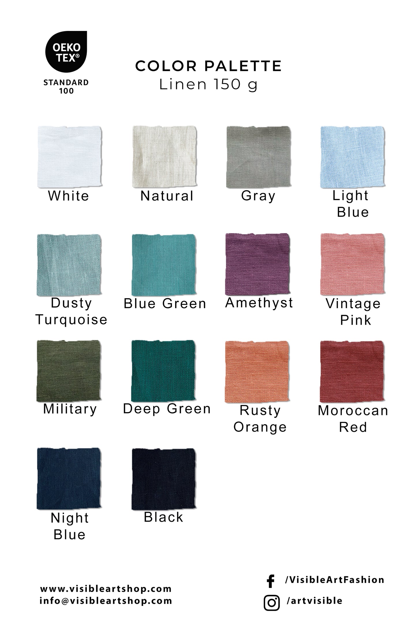 Pinafore Linen Dress, VisibleArtShop