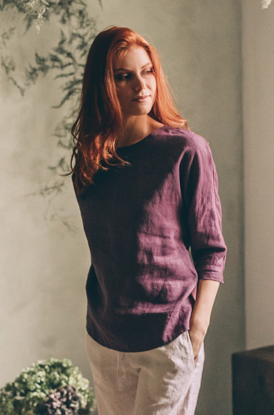 Essential Linen Blouse, VisibleArtShop