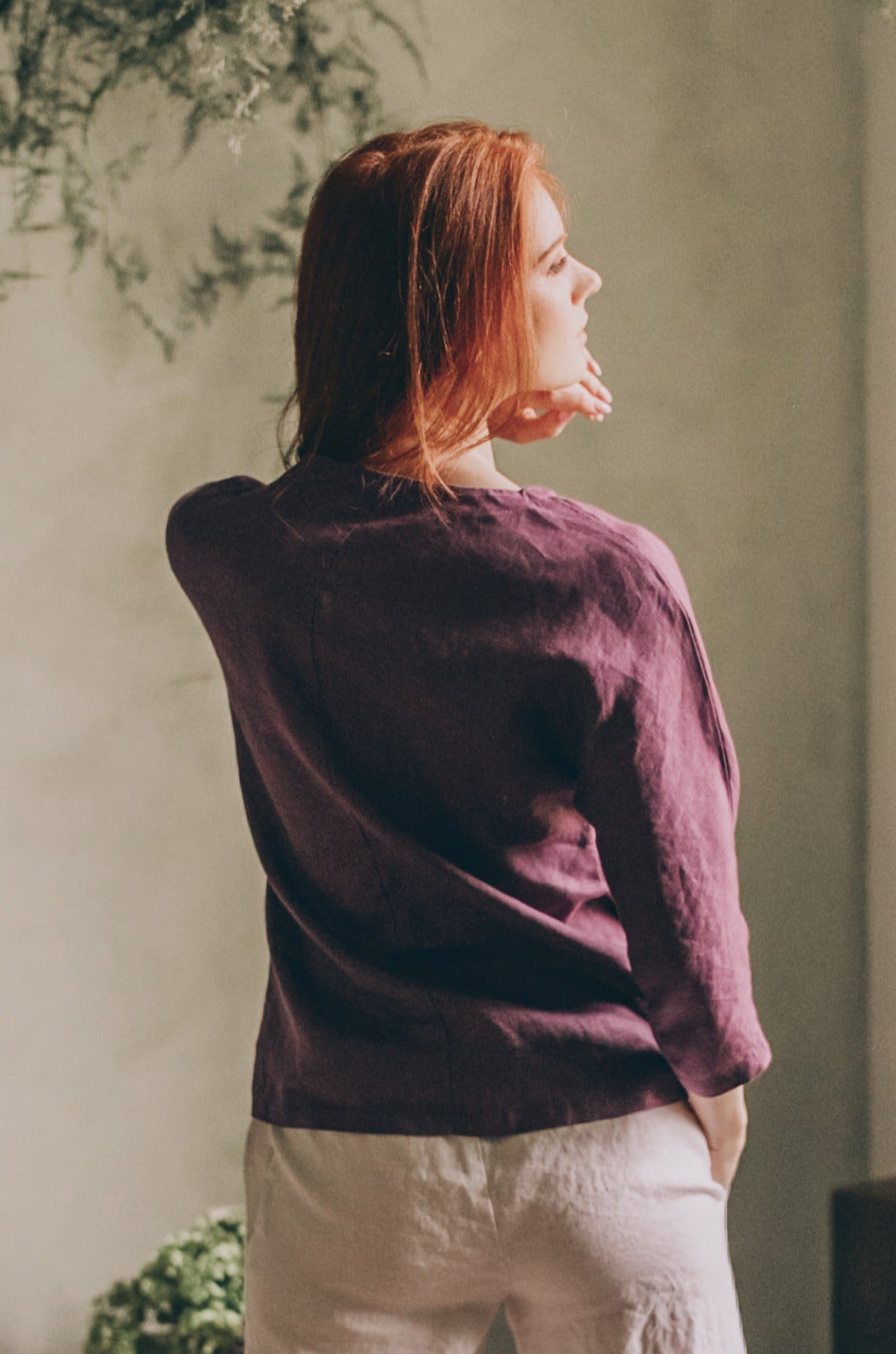 Essential Linen Blouse, VisibleArtShop