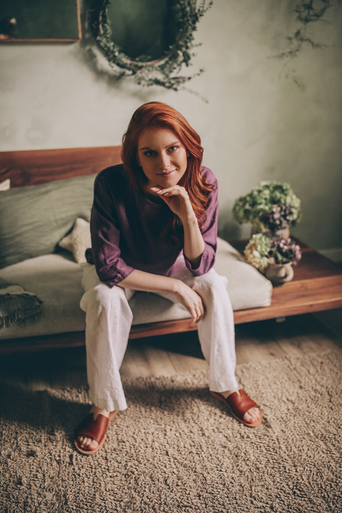 Essential Linen Blouse, VisibleArtShop