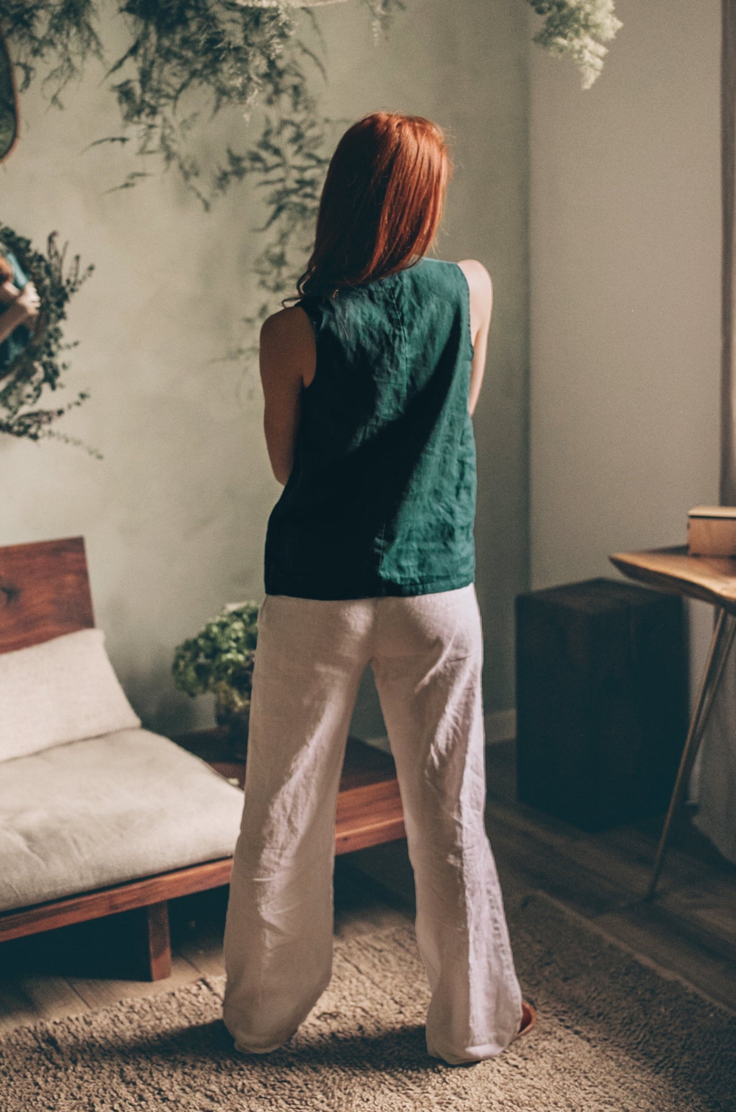 Linen Sleeveless Top, VisibleArtShop