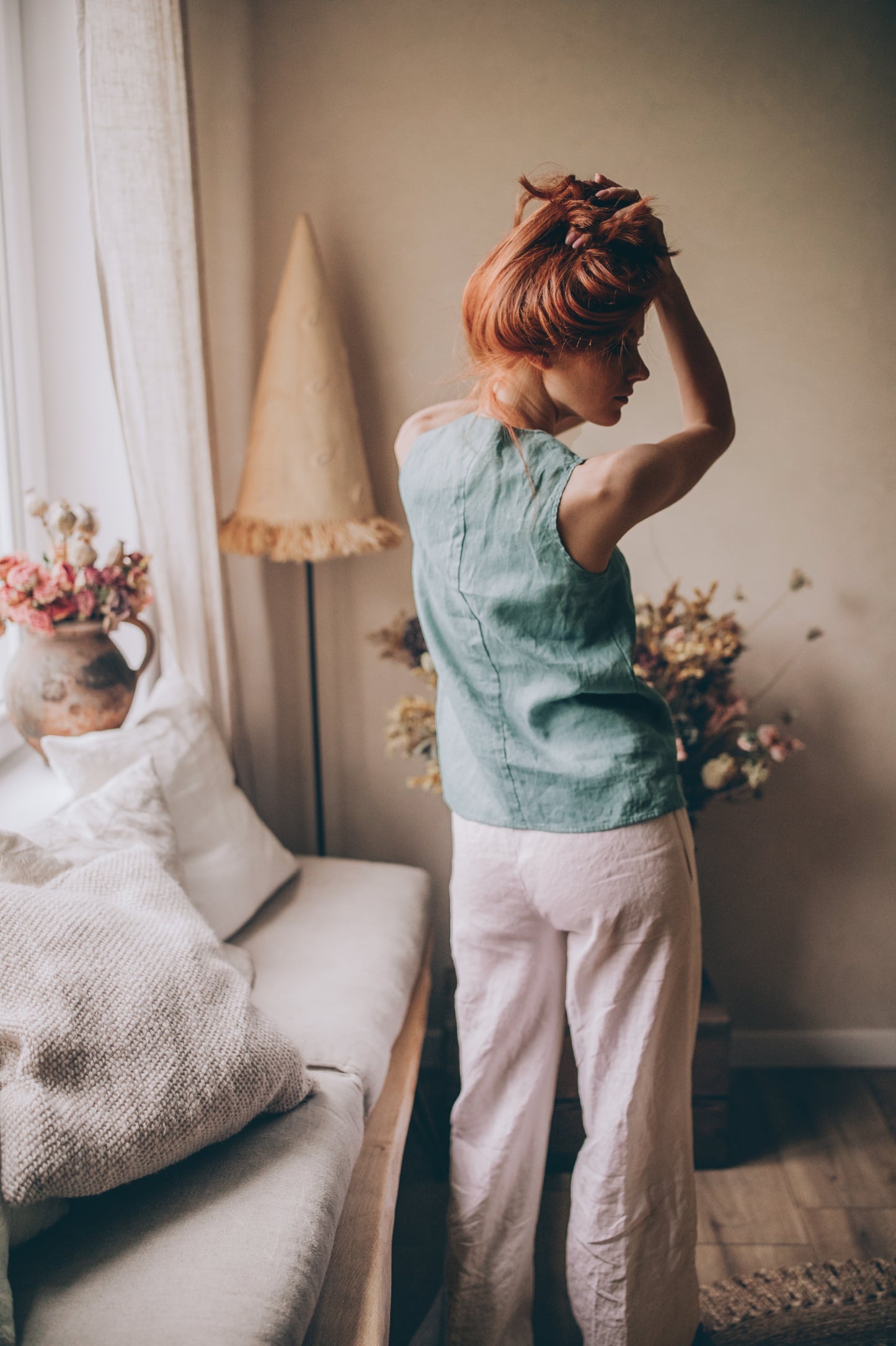 Linen Tank Top, VisibleArtShop