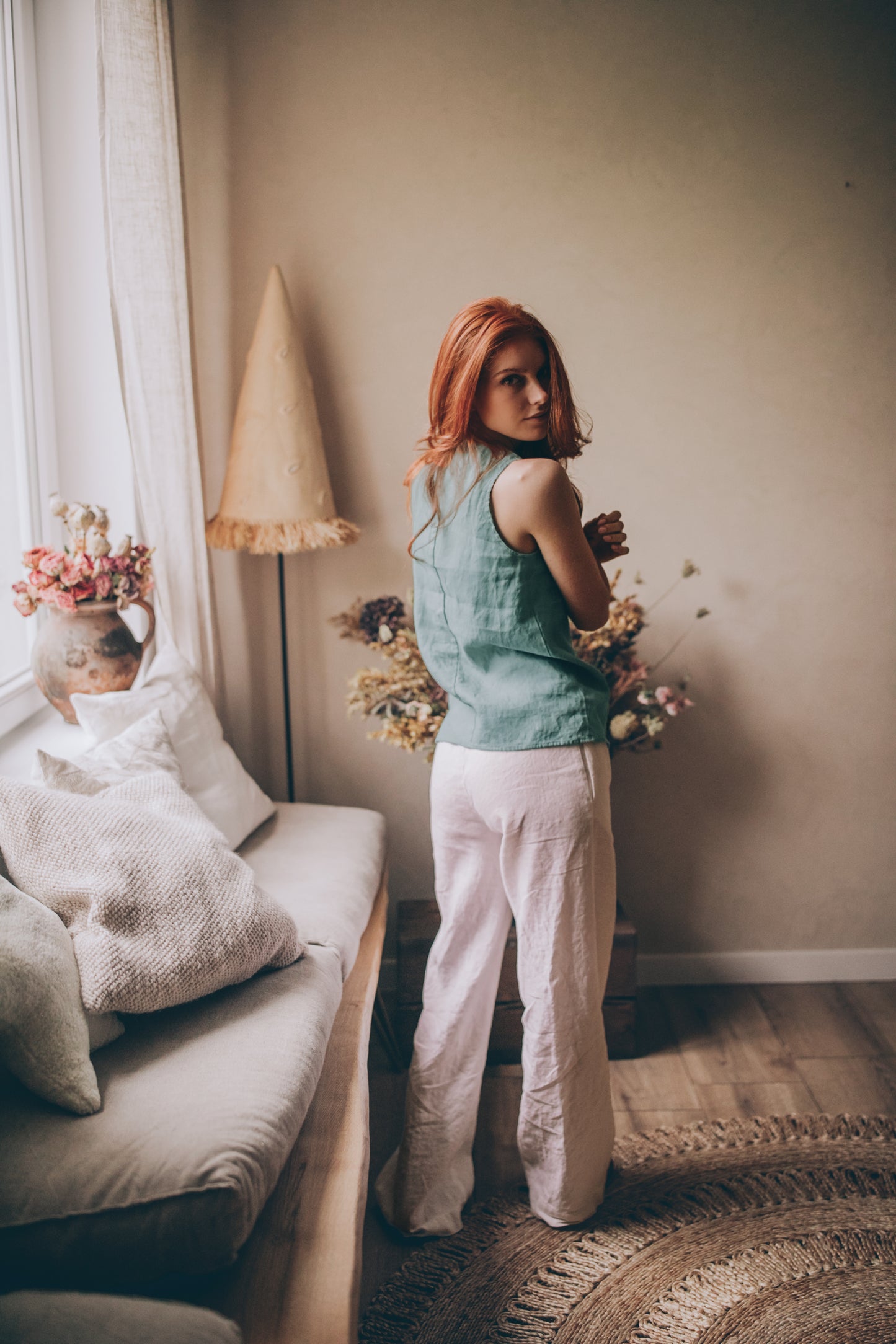 Linen Tank Top, VisibleArtShop