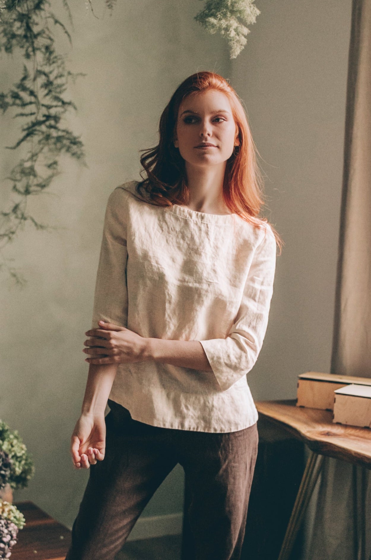 Linen Staple Top, VisibleArtShop