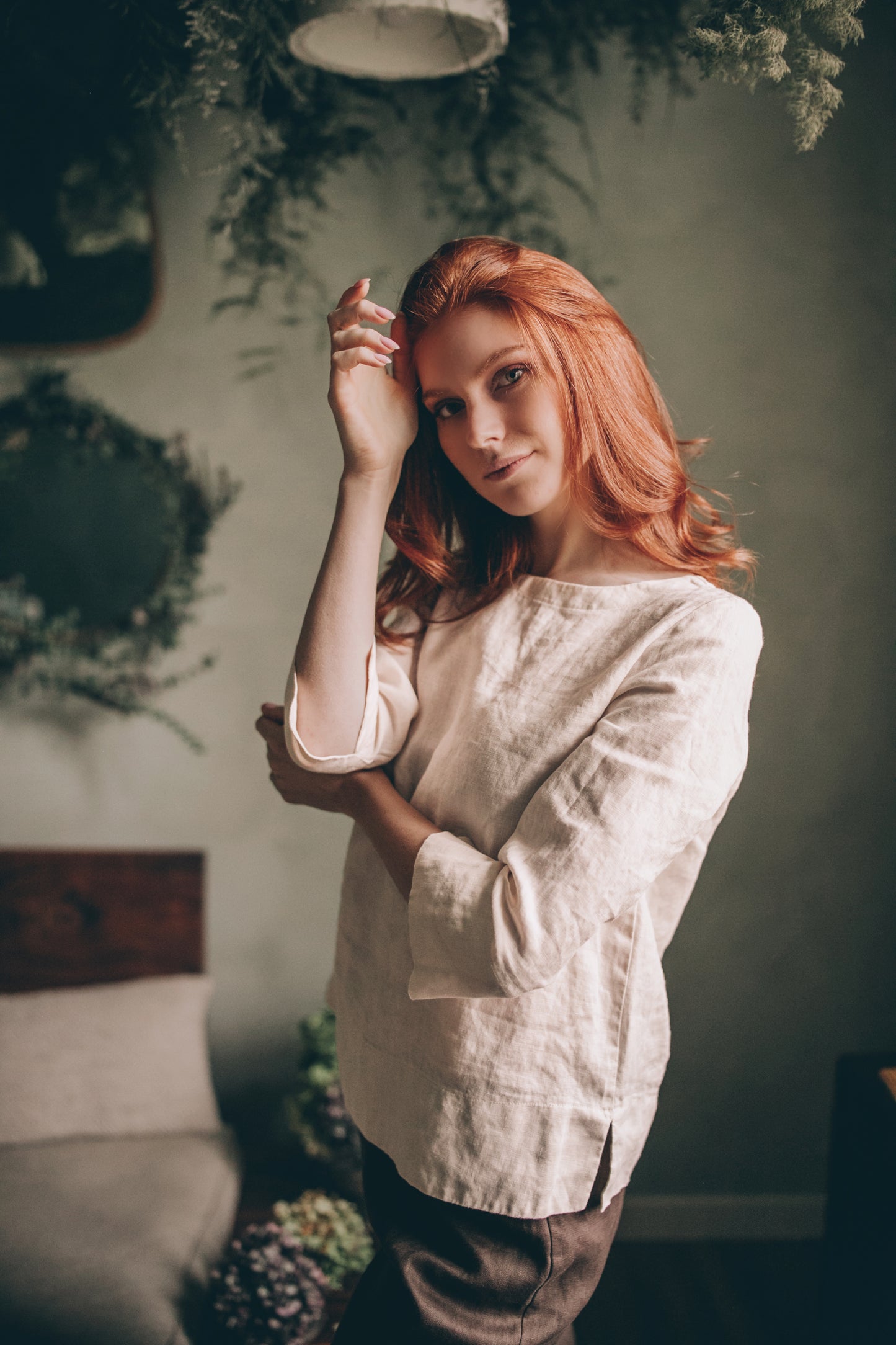 Linen Staple Top, VisibleArtShop