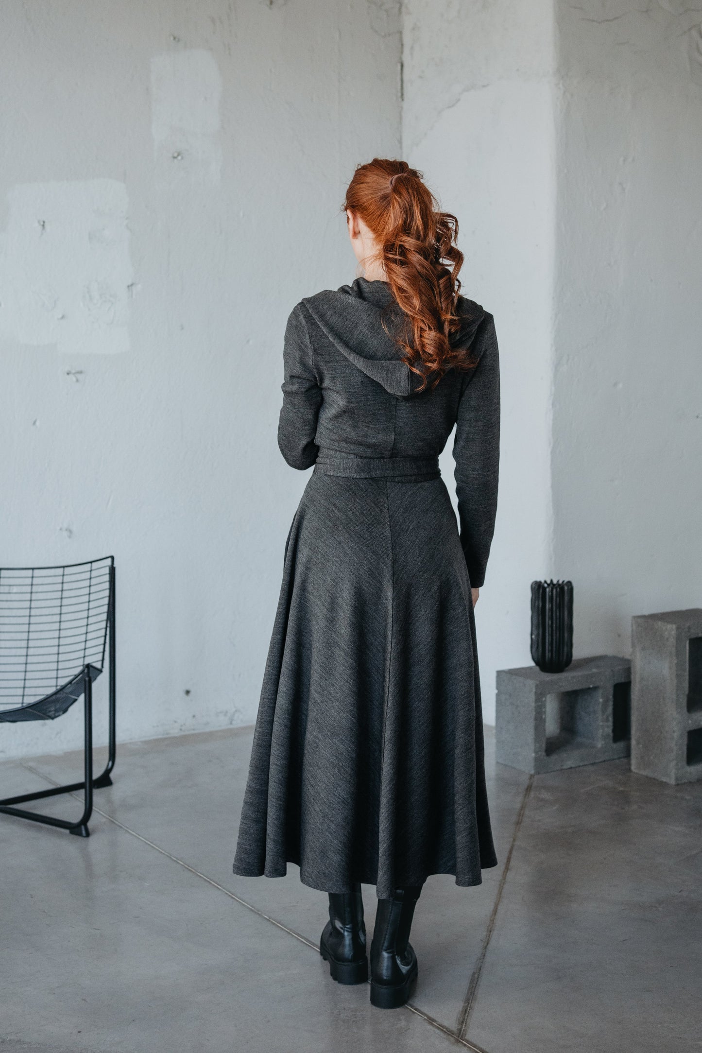Long Hooded Cardigan, VisibleArtShop
