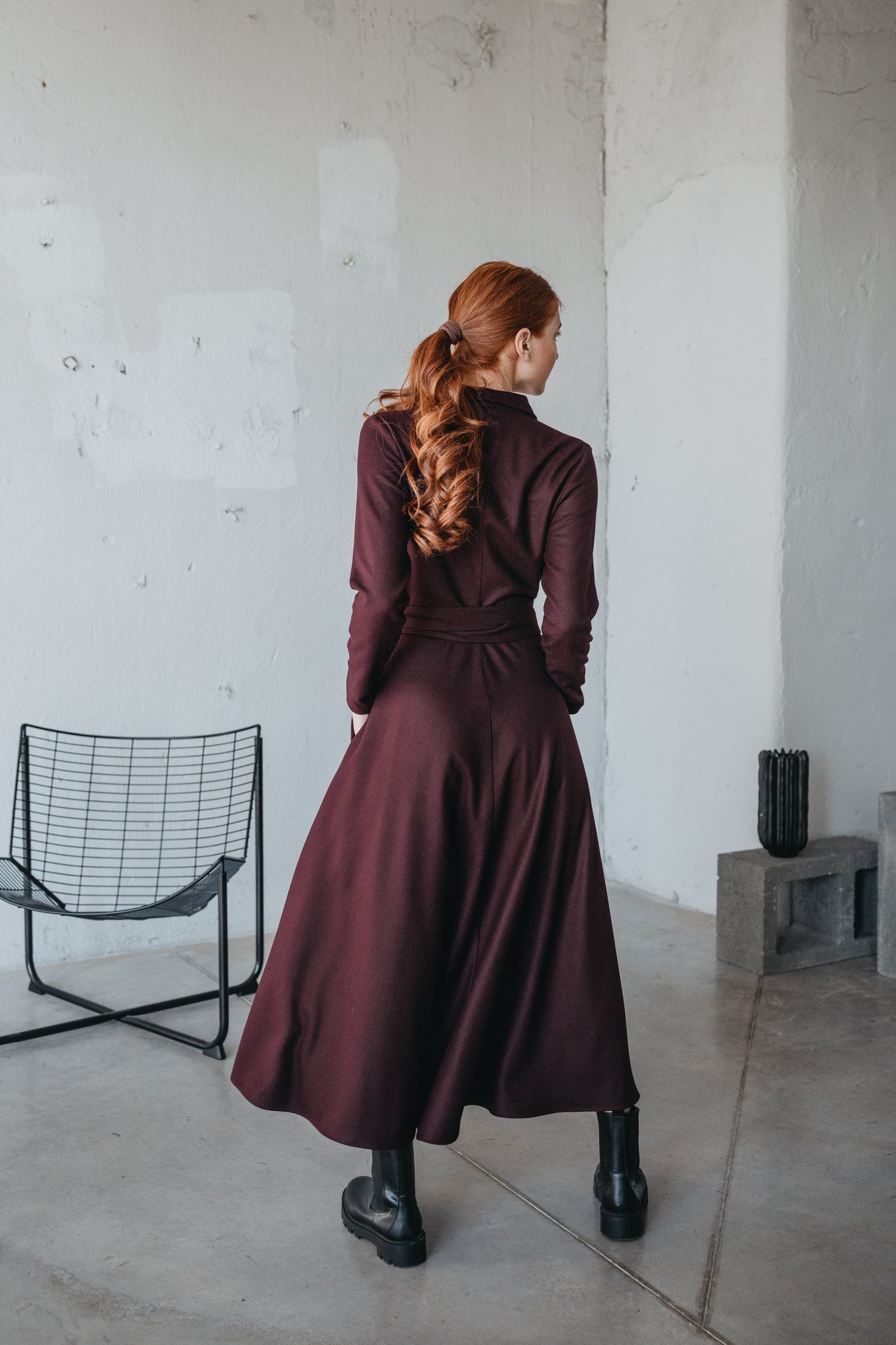 Wool Wrap Dress, VisibleArtShop