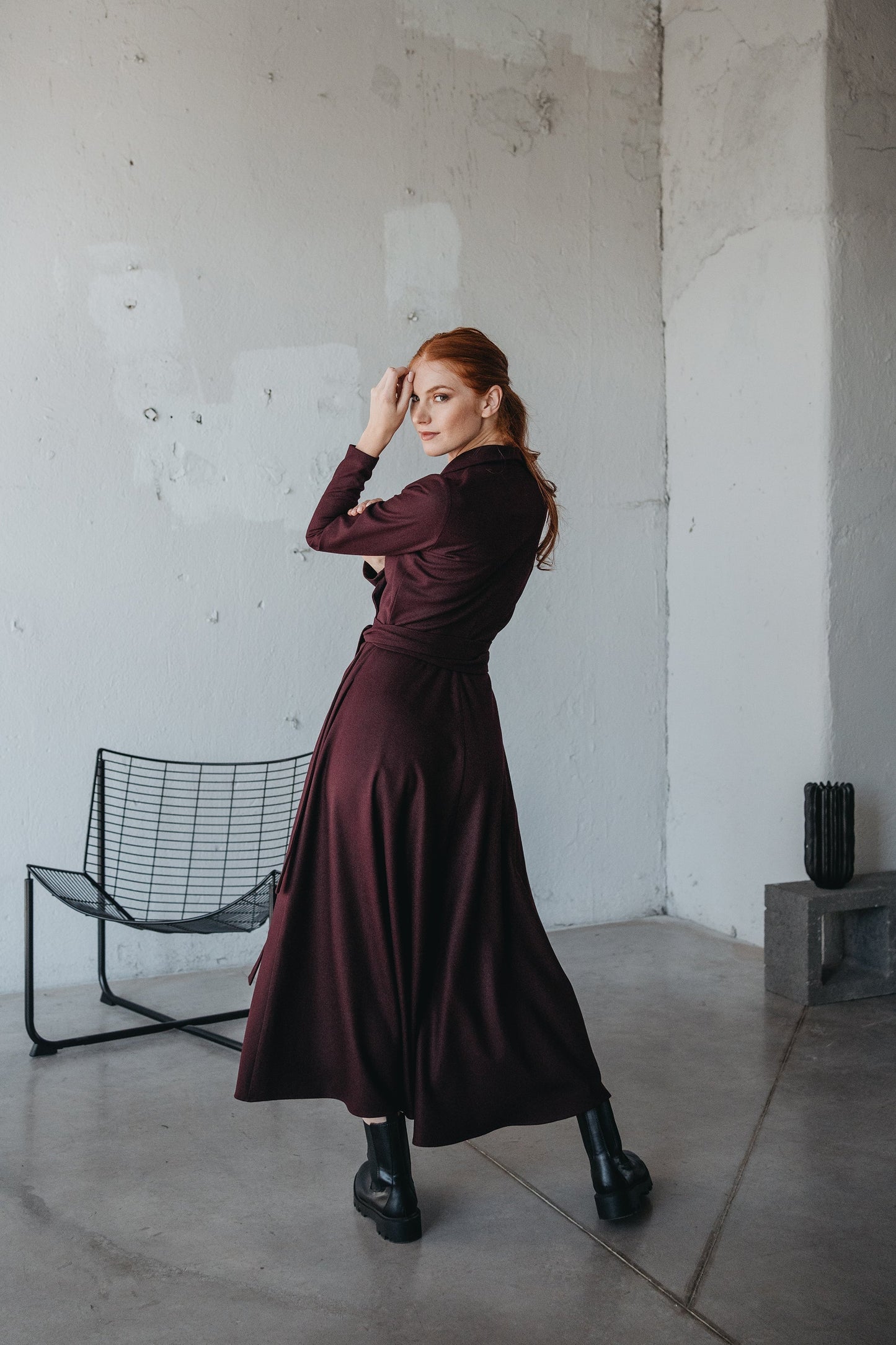 Wool Wrap Dress, VisibleArtShop