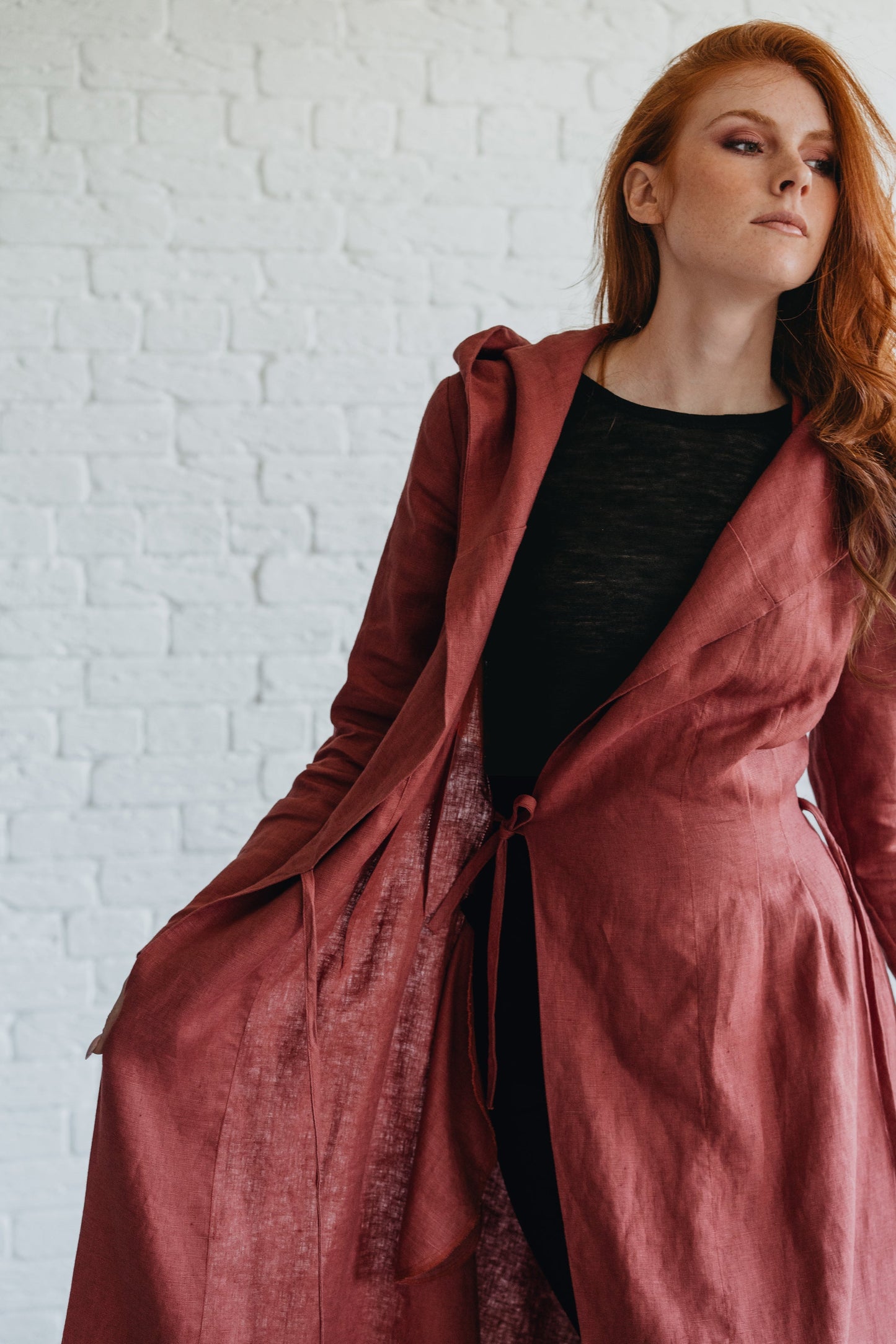 Summer Linen Coat, VisibleArtShop