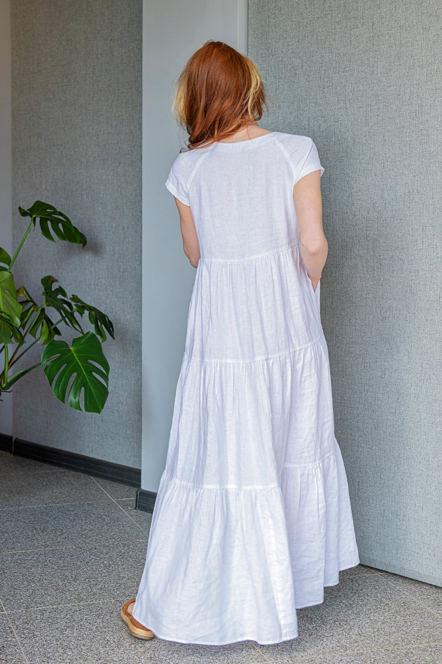 Bohemian Linen Summer Dress, VisibleArtShop