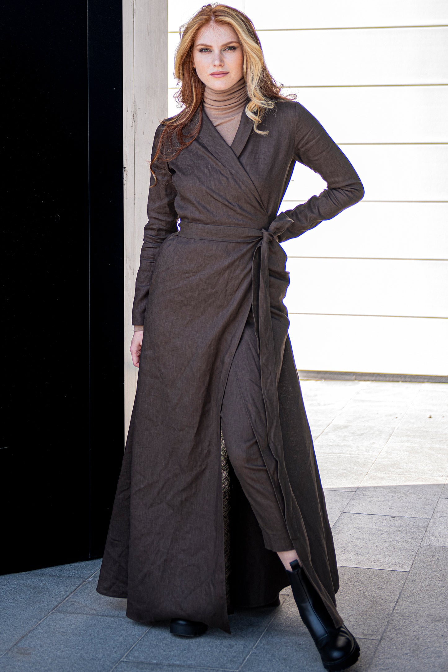Linen Dress & Pants Set, VisibleArtShop