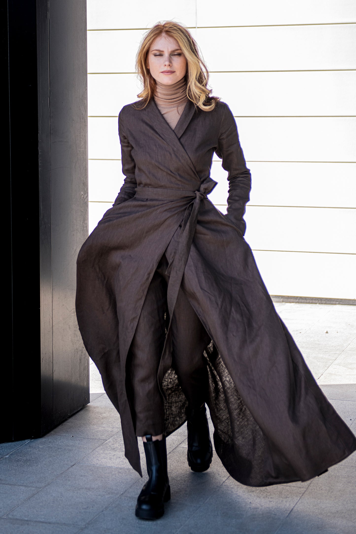 Linen Dress & Pants Set, VisibleArtShop