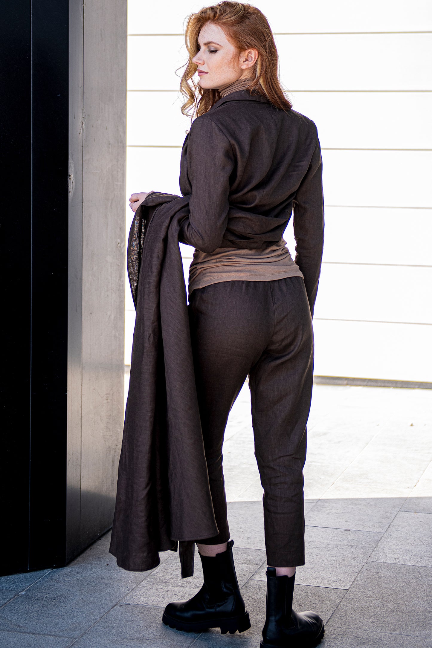 Linen Dress & Pants Set, VisibleArtShop