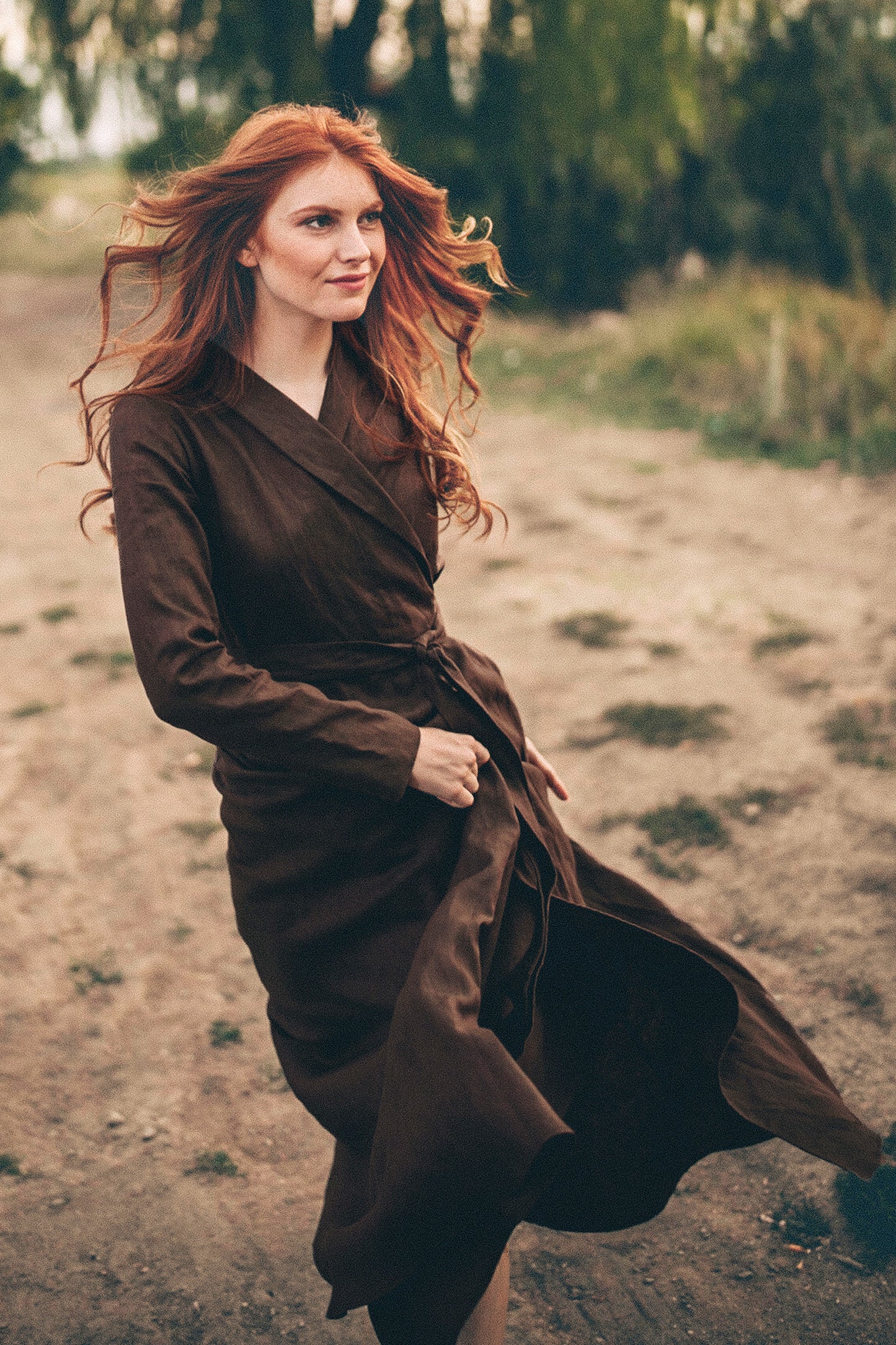 Linen A-Line Maxi Dress, VisibleArtShop