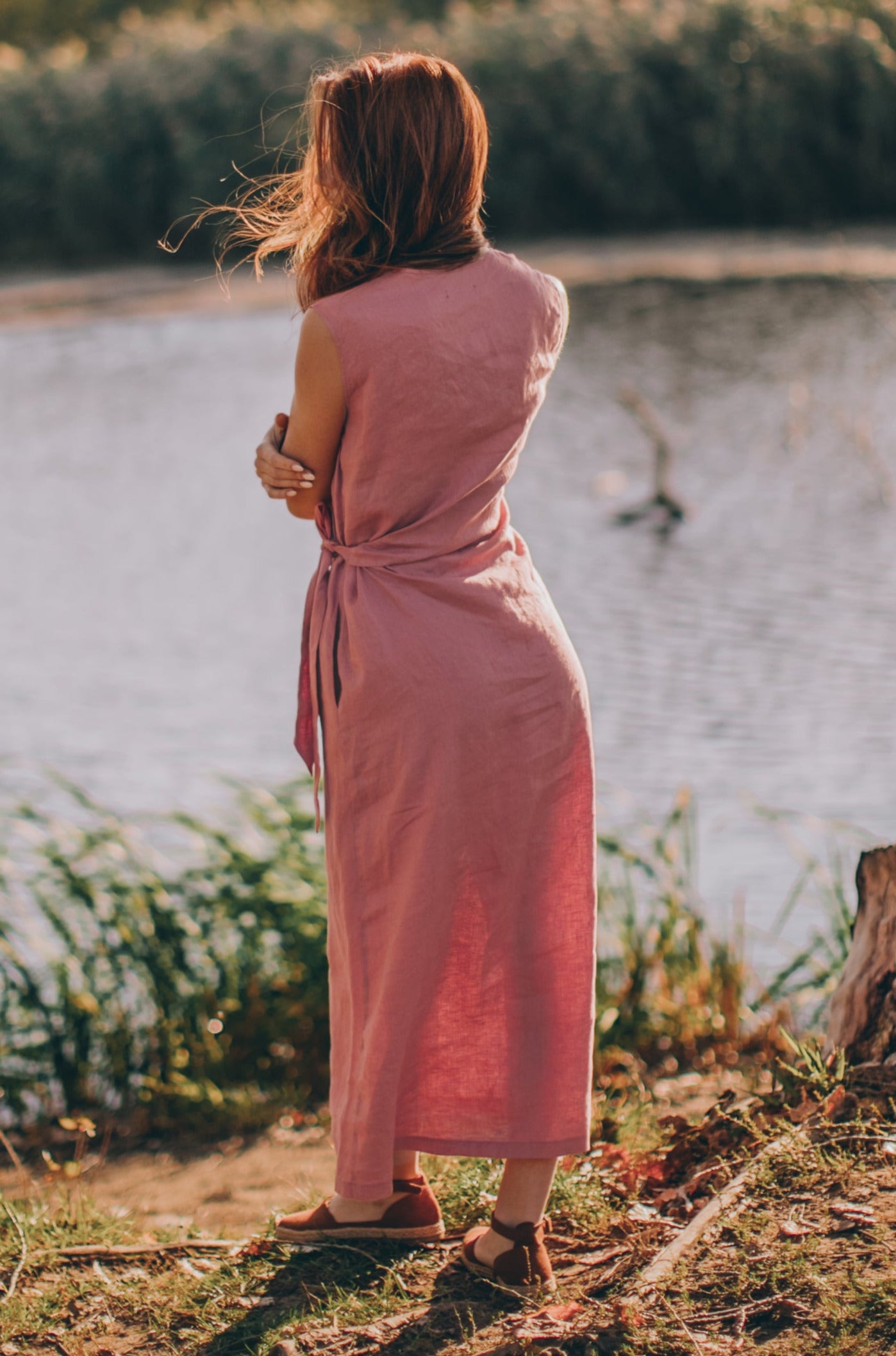 Long Linen Dress - Loose Summer Kaftan Dress - Pink Summer Dress - Natural Linen Clothing for Women - Plus Size Dress - Sleeveless Vacation Dress, 2XL Long Linen Dress - Loose Summer Kaftan Dress - Pink Summer Dress - Natural Linen Clothing for Women - Plus Size Dress - Sleeveless Vacation Dress, 2XL