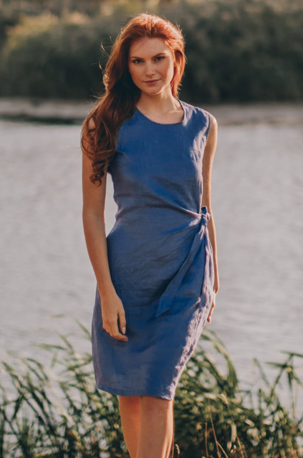 Summer Linen Dress for Women - Blue Linen Dress - Linen Shift Dress - Linen Cocktail Dress - Linen Mini Dress - Linen Clothing, M / Deep Green Summer Linen Dress for Women - Blue Linen Dress - Linen Shift Dress - Linen Cocktail Dress - Linen Mini Dress - Linen Clothing, M / Deep Green