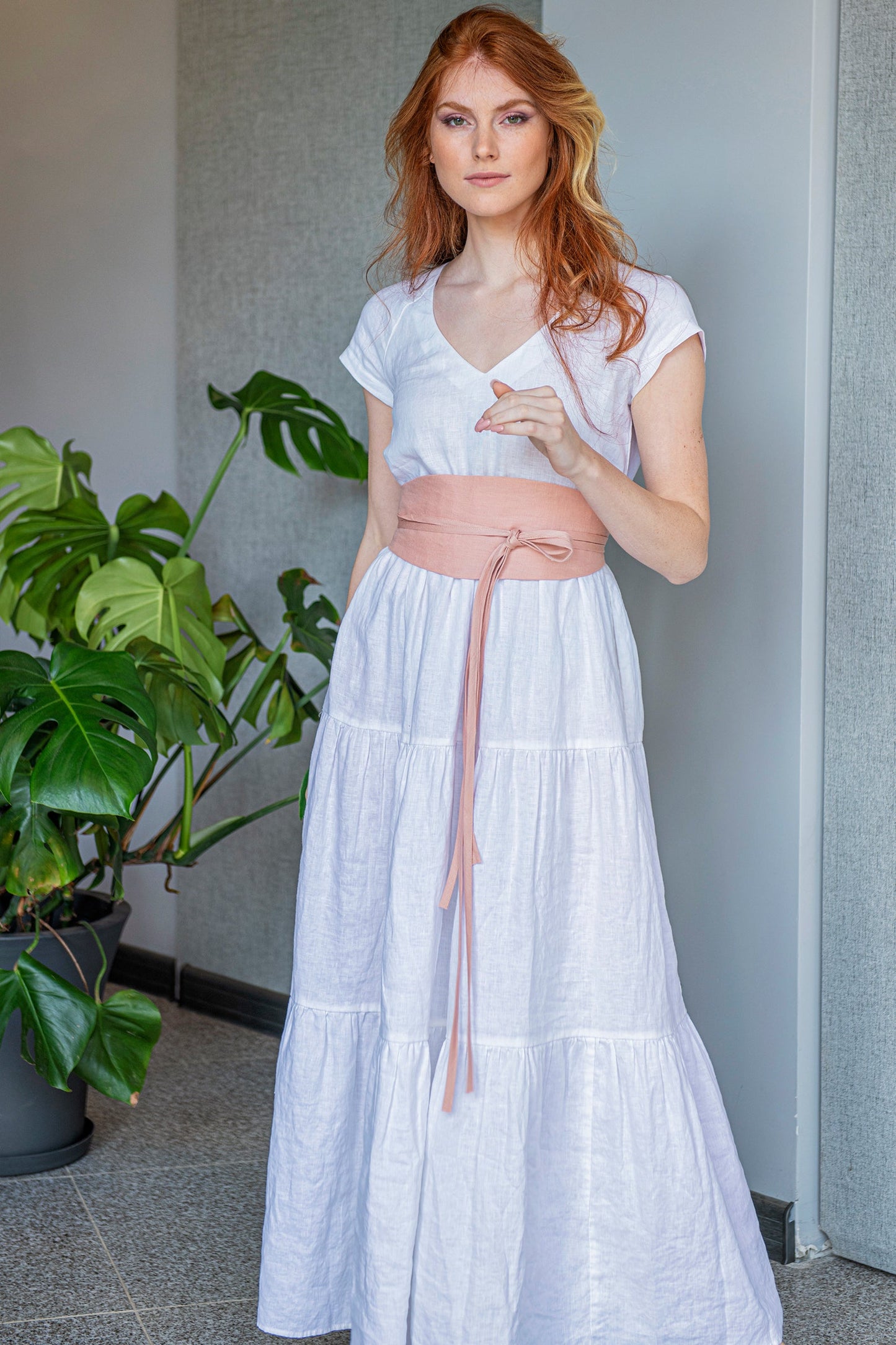 Bohemian Linen Summer Dress, VisibleArtShop