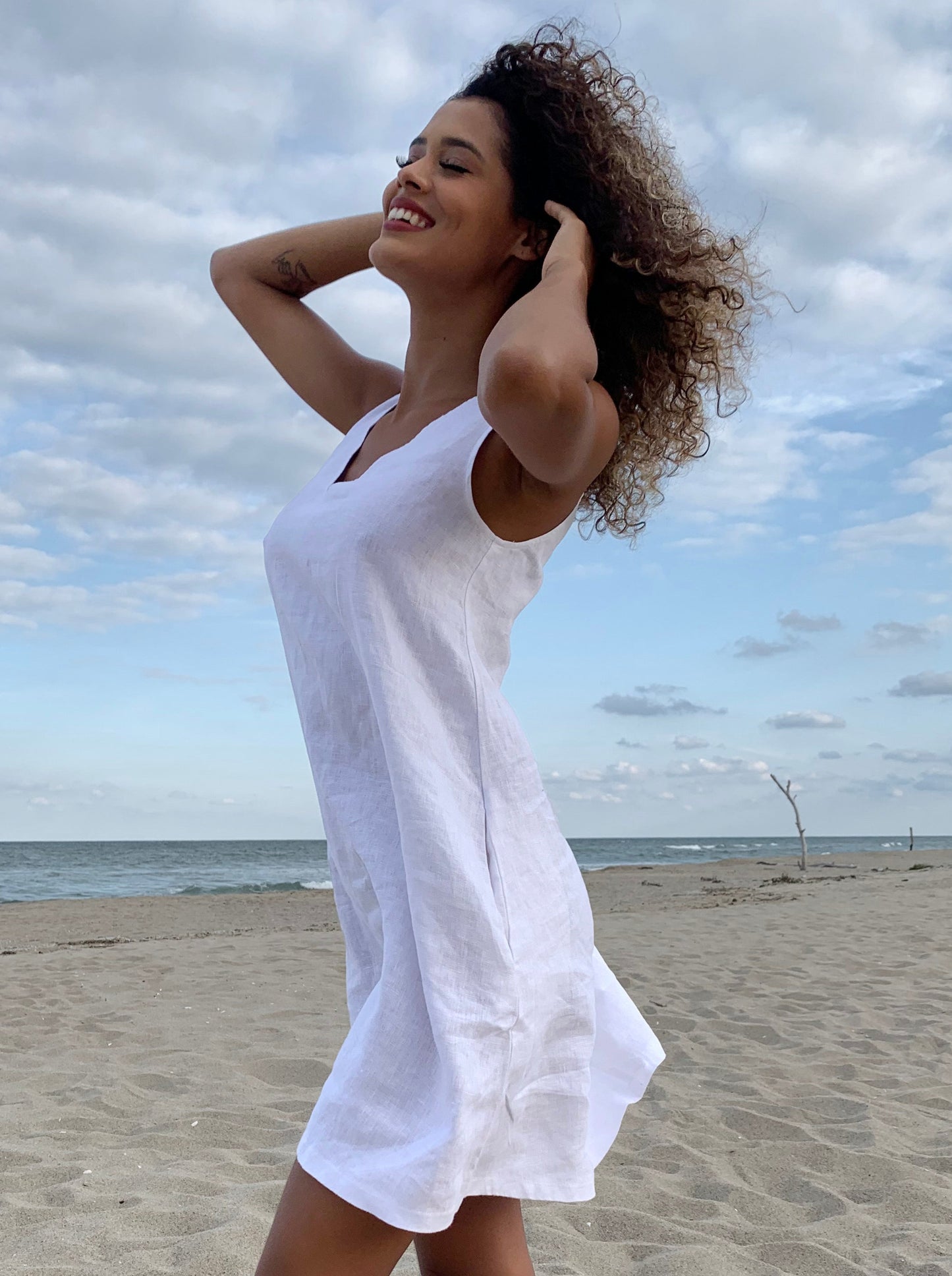 Breezy Linen Dress, VisibleArtShop
