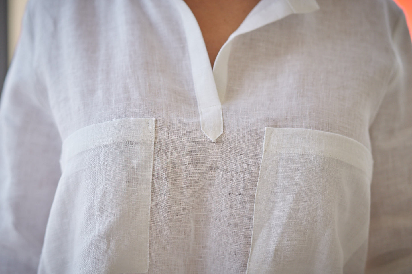 Linen Tunic Shirt, VisibleArtShop