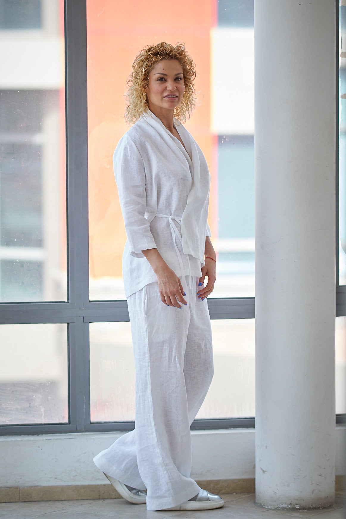 Linen Wrap Top, VisibleArtShop