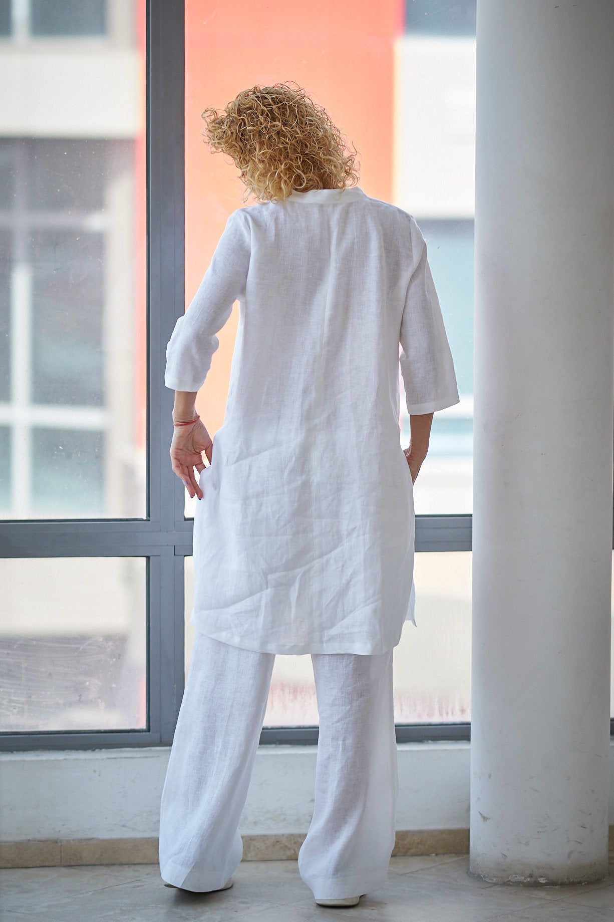 Linen Tunic Shirt, VisibleArtShop