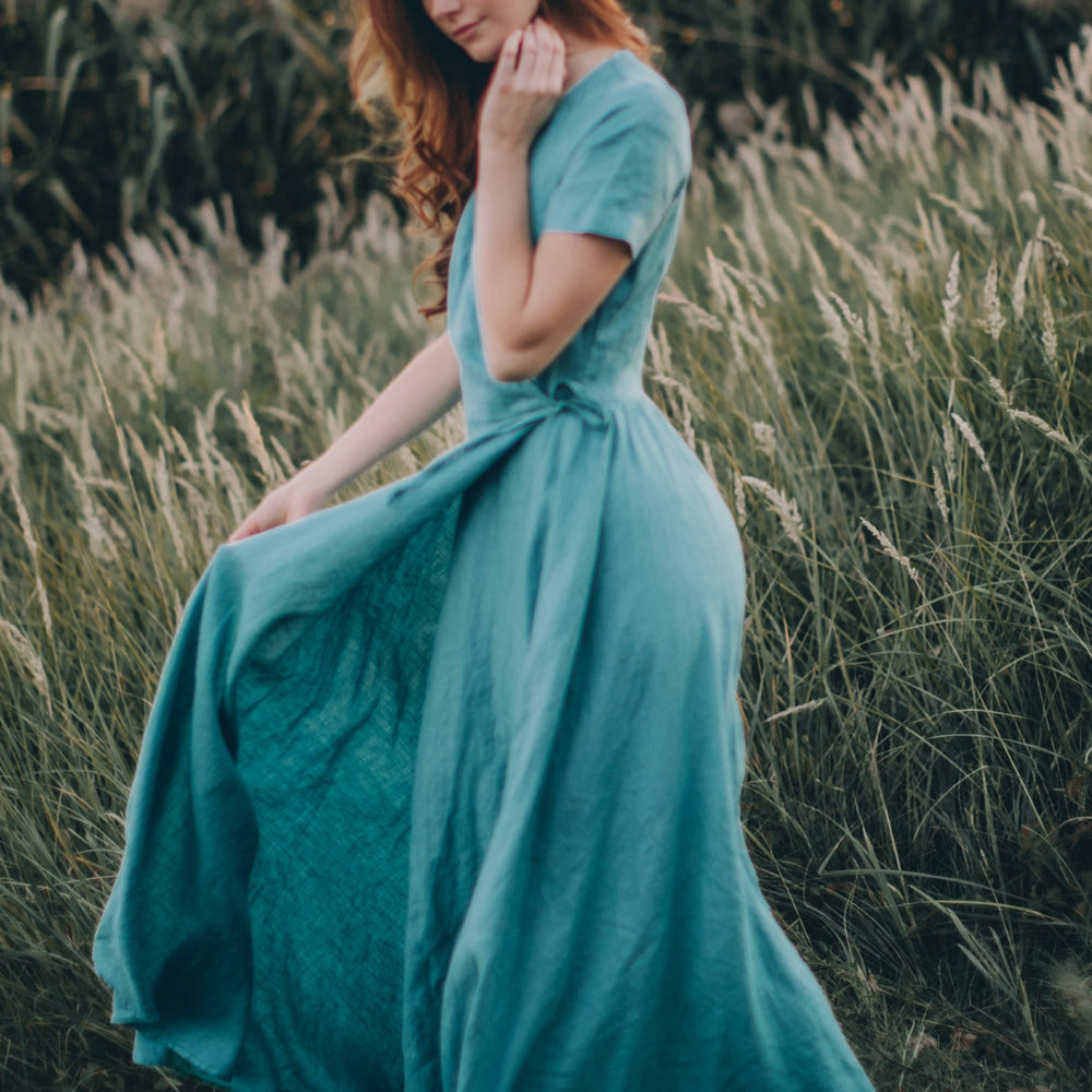 
                      
                        Maxi Linen Gown
                      
                    