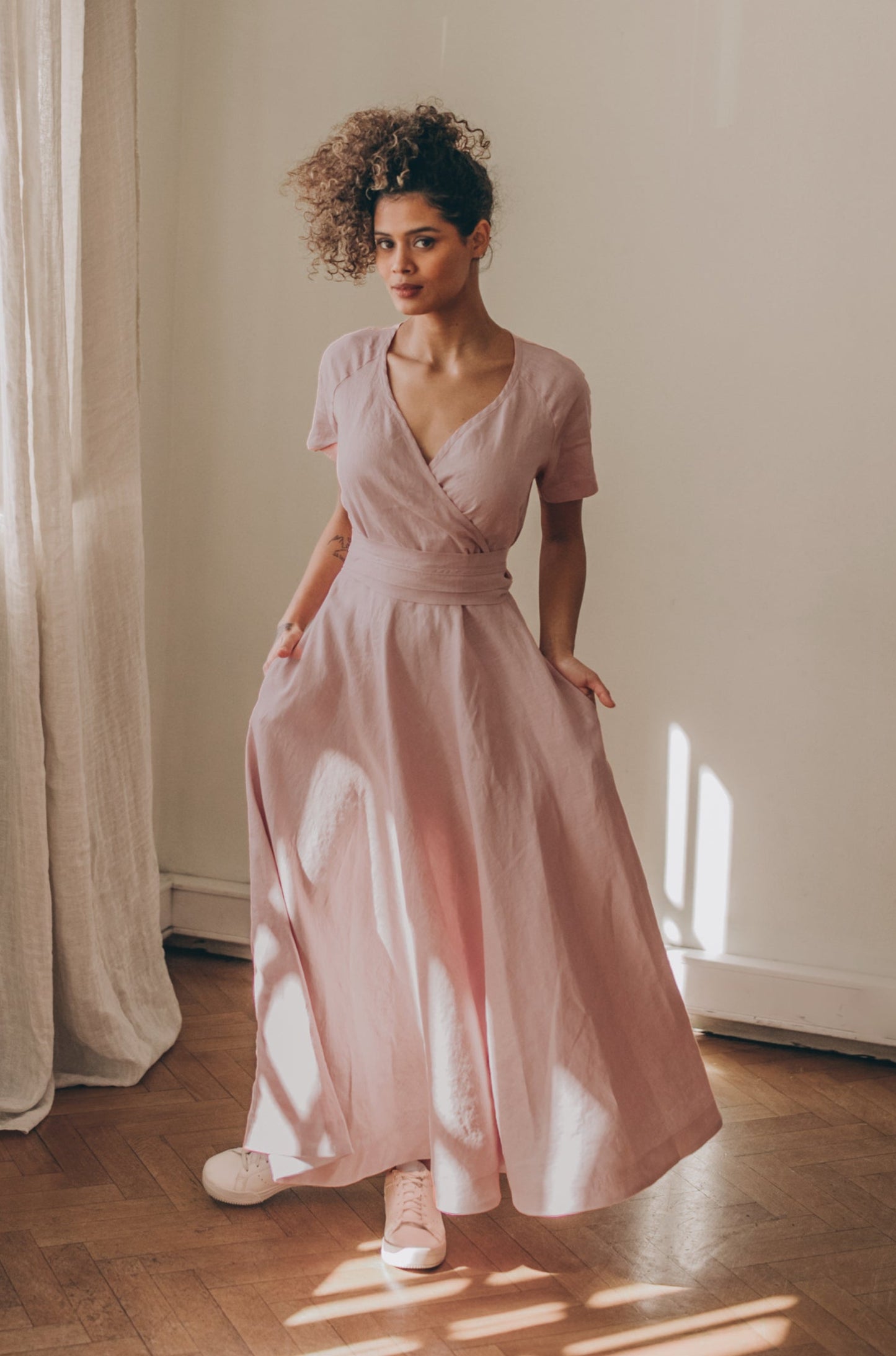 silk wrap dress short Zimmermann Silk Wrap Mini Dress