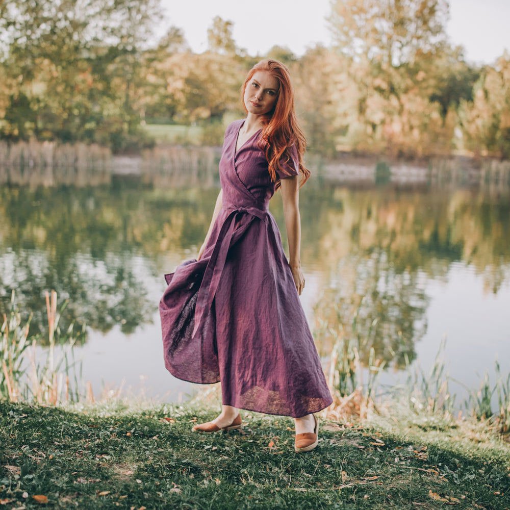 dark purple wrap dress Buy Jolie Moi Purple Plain Wrap Mesh Maxi Dress from Next USA
