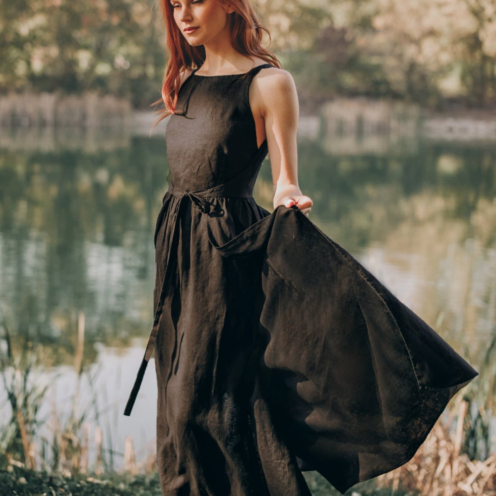 Maxi Linen Dresses VisibleArtShop Maxi Linen Dresses VisibleArtShop