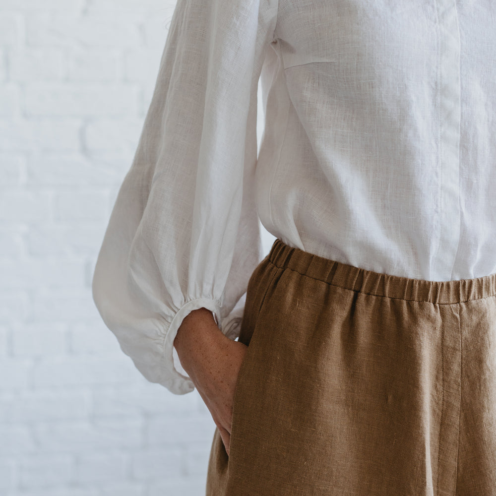 
                      
                        Heavyweight Linen Skirt with Pockets
                      
                    