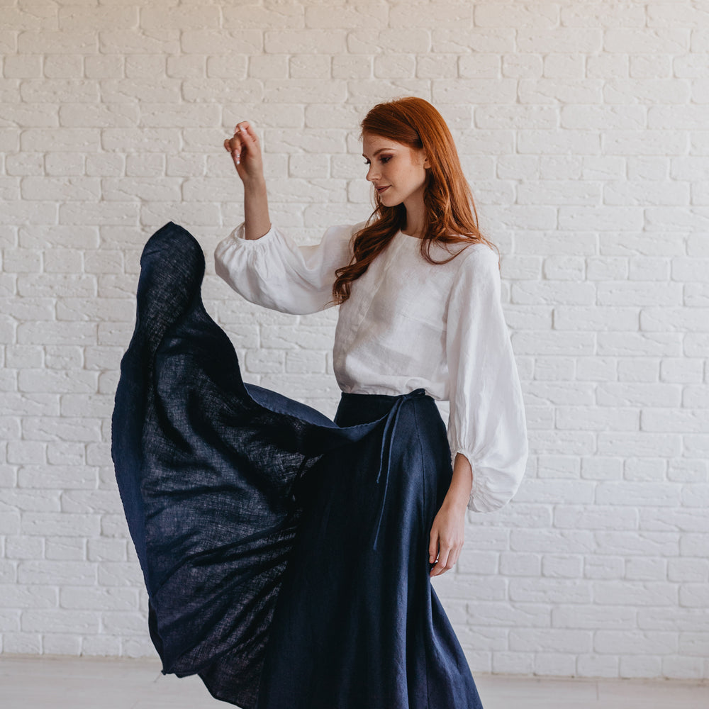 
                      
                        Heavyweight Linen Wrap Skirt-VisibleArtTeam
                      
                    