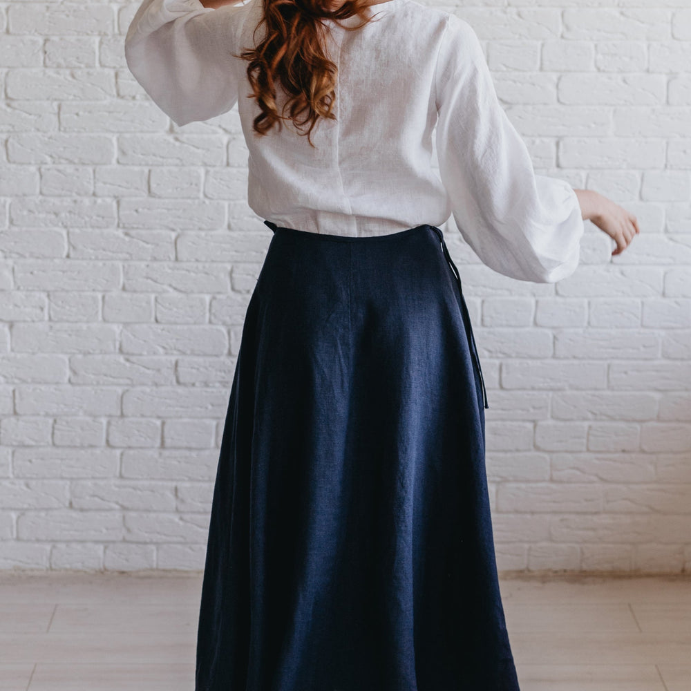 
                      
                        Heavyweight Linen Wrap Skirt-VisibleArtTeam
                      
                    