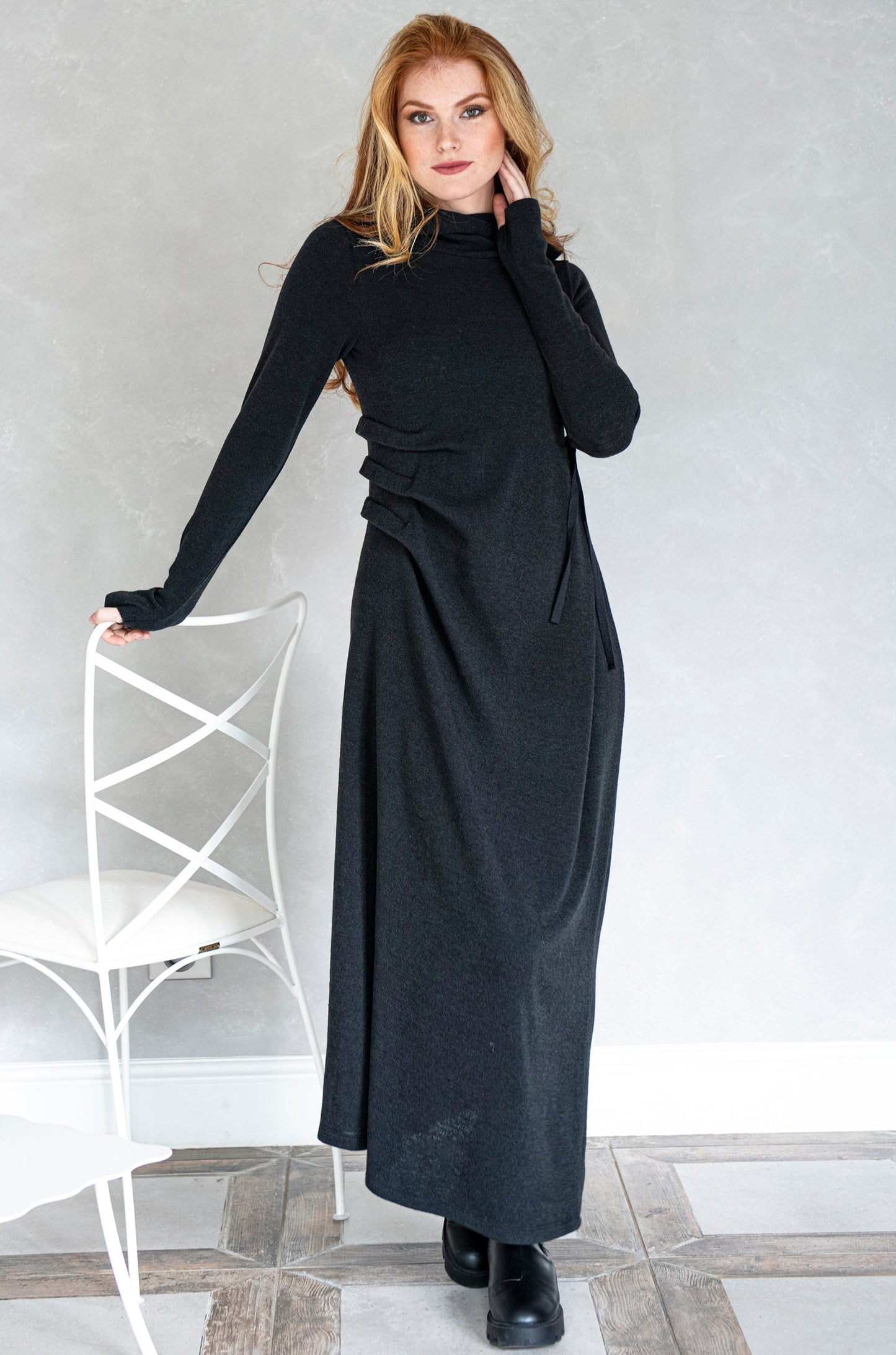 Hooded Knit Dress with Draping, Burgundy Maxi Dress, Hooded Sweater Dress, Stylish Winter Knitted Dress for Women, Sweatshirt Dress,, 3XL / Burgundy Hooded Knit Dress with Draping, Burgundy Maxi Dress, Hooded Sweater Dress, Stylish Winter Knitted Dress for Women, Sweatshirt Dress,, 3XL / Burgundy