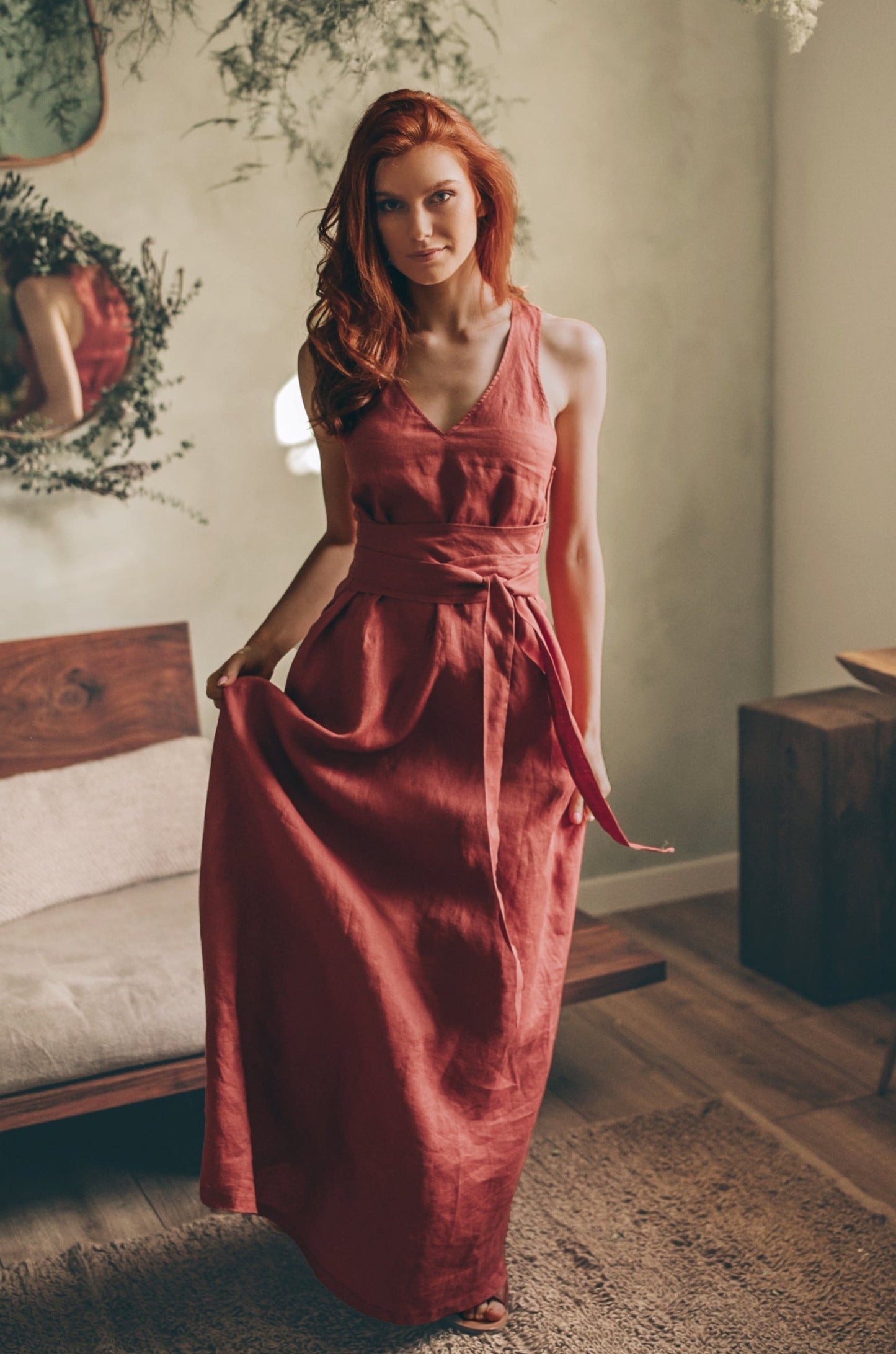 Maxi Linen Dresses VisibleArtShop Maxi Linen Dresses VisibleArtShop