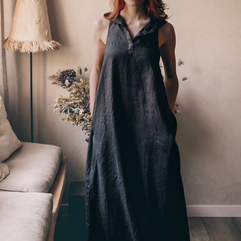 
                      
                        Hooded Linen Maxi Dress
                      
                    