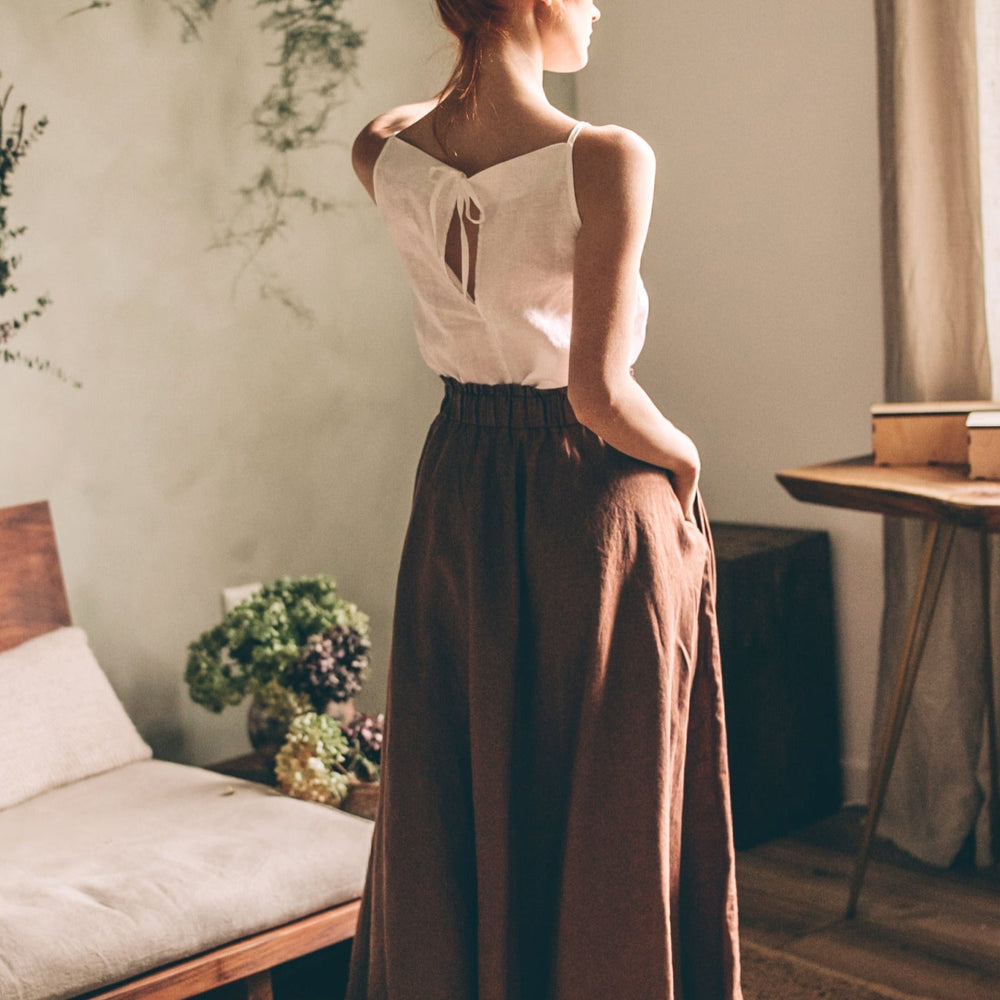 
                      
                        Rich Linen Maxi Skirt
                      
                    