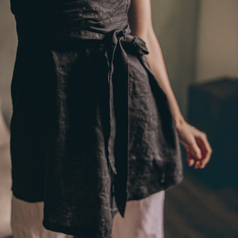 
                      
                        Linen Tunic Top with Tie Belt
                      
                    