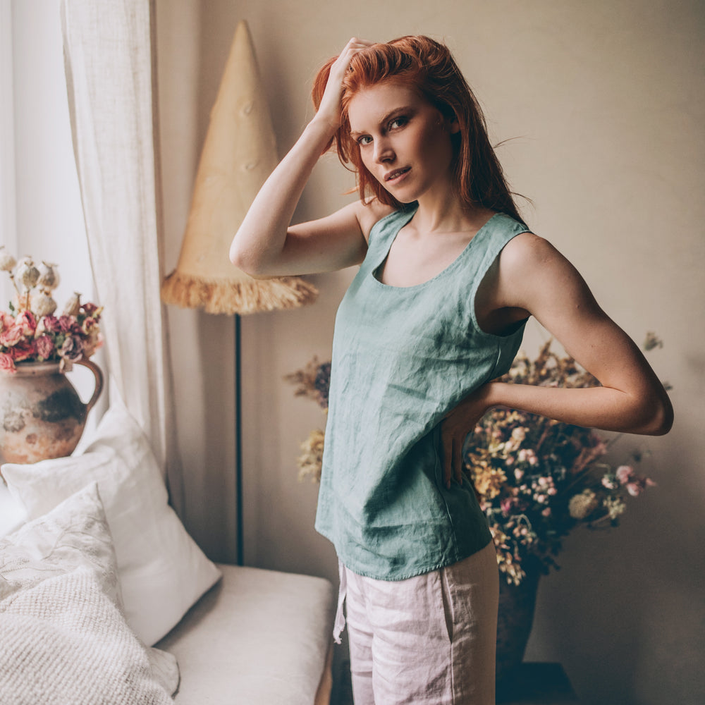 
                      
                        Linen Tank Top
                      
                    