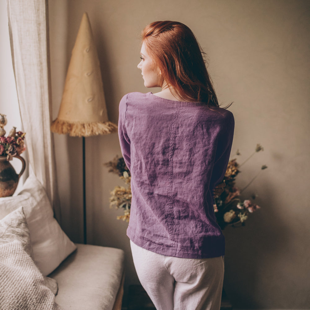 
                      
                        Heavyweight Linen Blouse
                      
                    