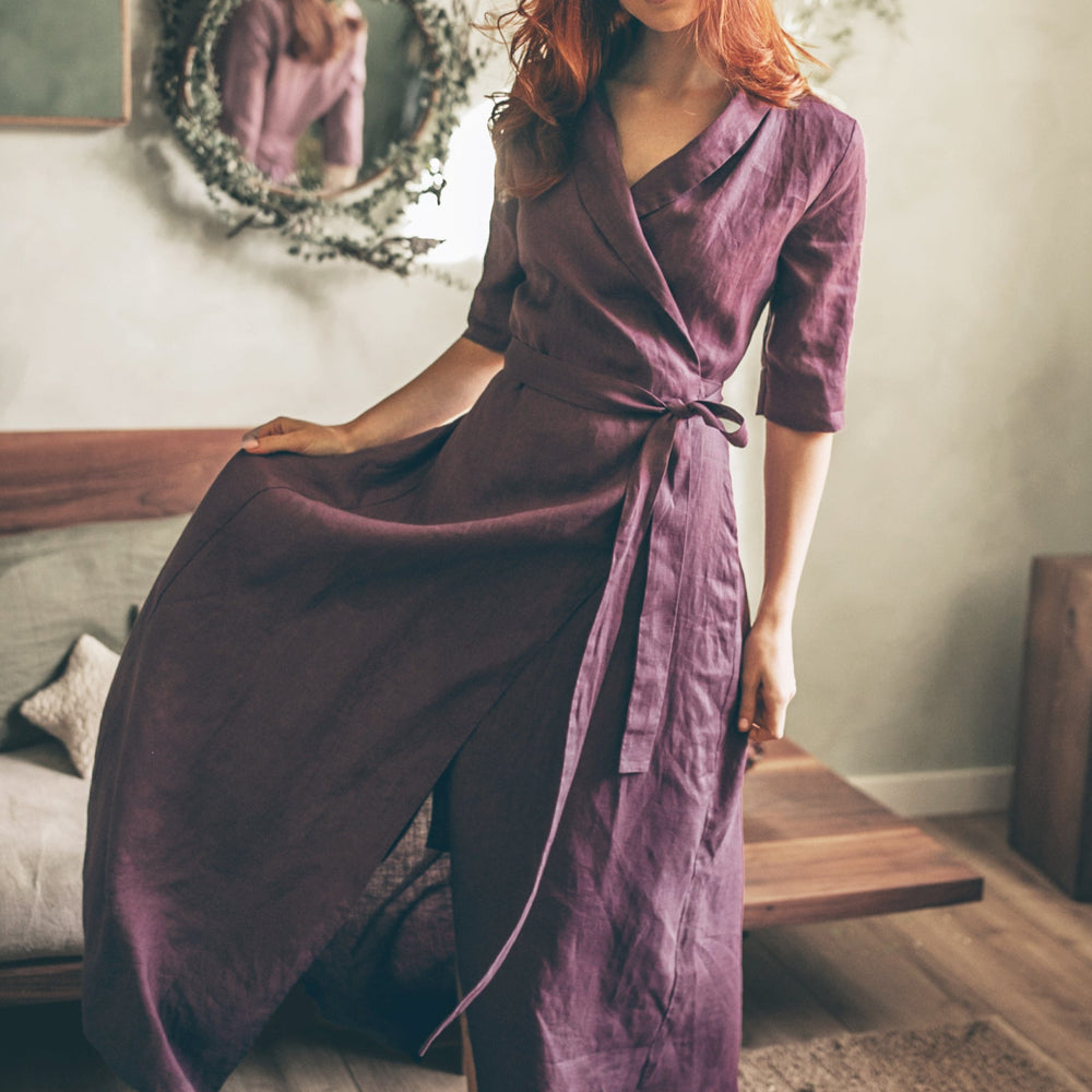 
                      
                        Linen A-Line Dress with Tie Waist
                      
                    