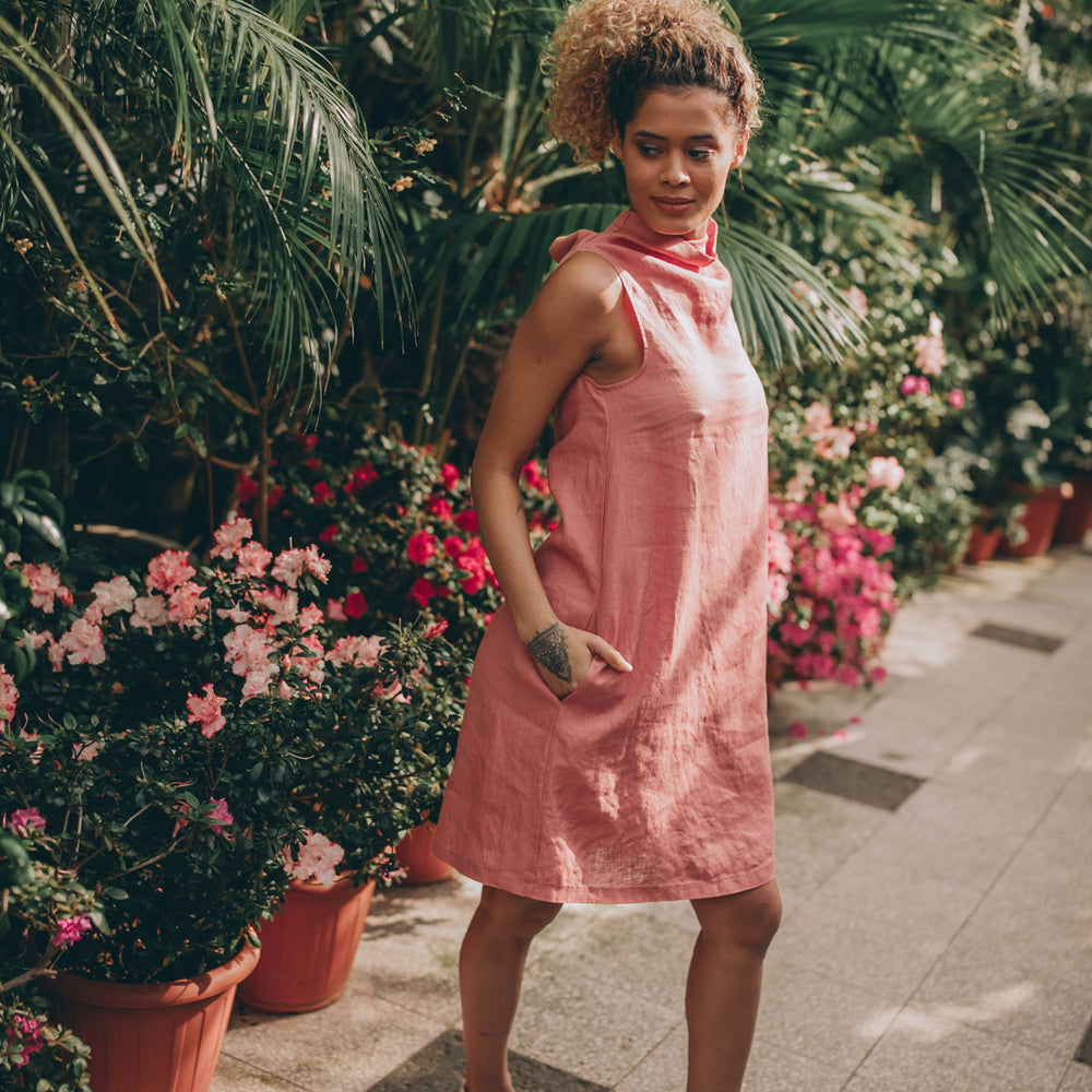 red short linen dress Buy BHOEM Coral/Red 100% Linen Mini A Line Strap Dress from Next USA