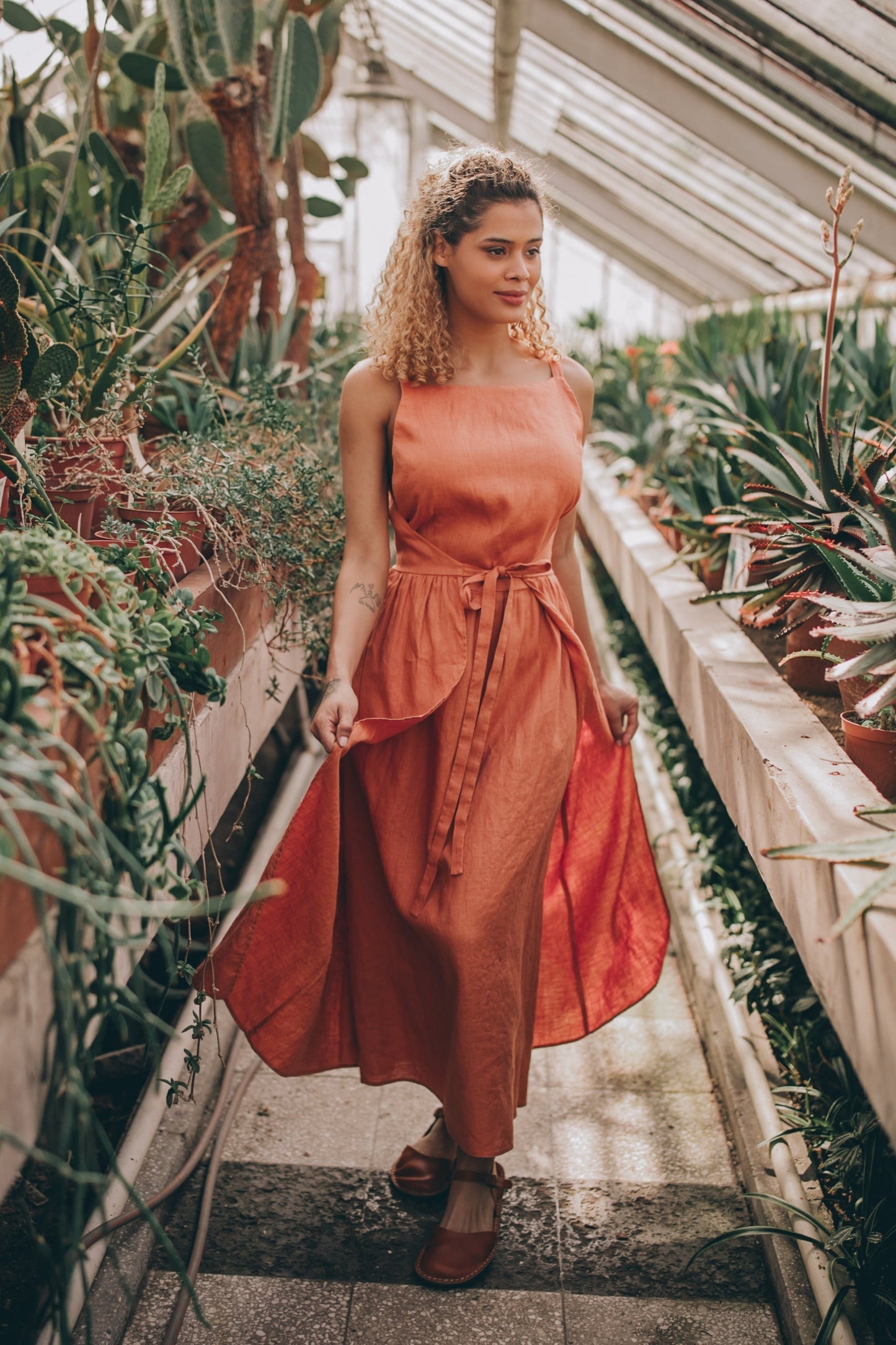 Linen Dress, Summer Midi Dress, Linen Double Wrap Dress, Wrap Tank Dress, Women Linen Clothing, Plus Size Linen Clothing, Boho Linen Dress, 3XL / Linen Dress, Summer Midi Dress, Linen Double Wrap Dress, Wrap Tank Dress, Women Linen Clothing, Plus Size Linen Clothing, Boho Linen Dress, 3XL /