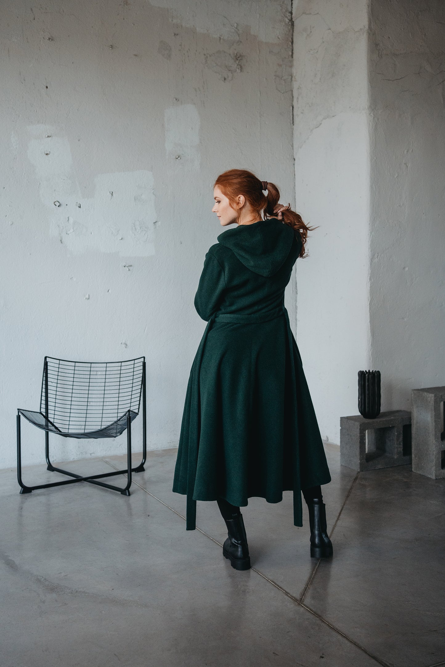 Merino Wool Winter Coat - Elegant & Cozy Boho Style Outerwear VisibleArtShop Merino Wool Winter Coat - Elegant & Cozy Boho Style Outerwear VisibleArtShop