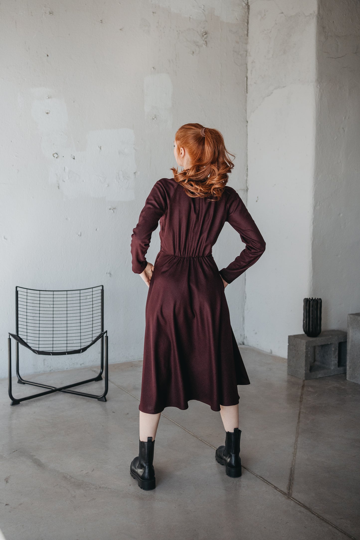 Wool Wrap-Top Dress Wool Wrap-Top Dress