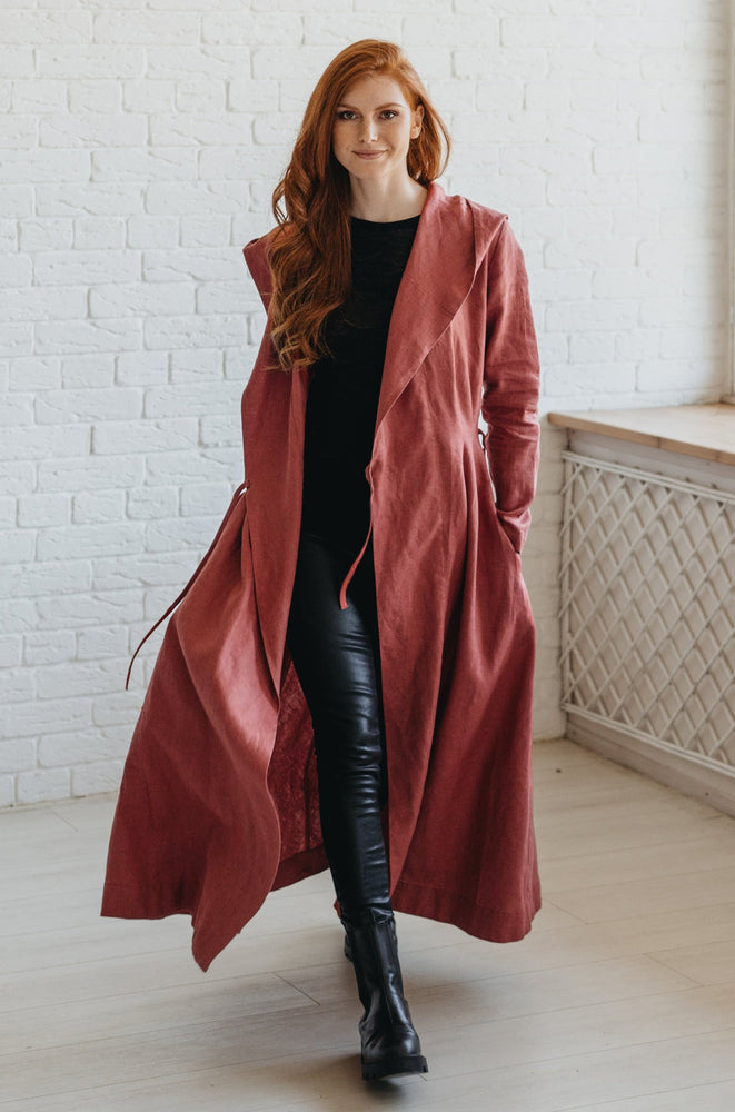 Summer Linen Coat-visibleartshop