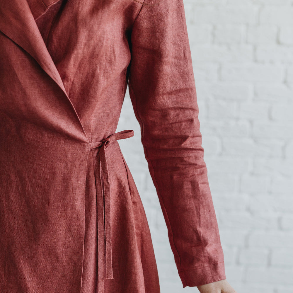 
                      
                        Midi Length Summer Linen Coat
                      
                    