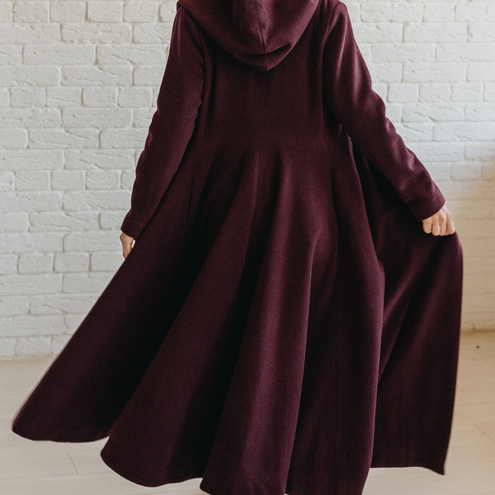 Merino Wool Flared Coat – VisibleArtShop